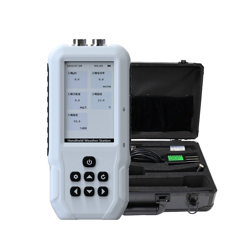 土壤溫濕度電導(dǎo)率含鹽量ph測定儀